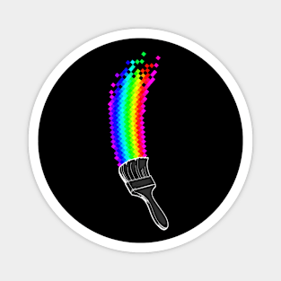 Pixel Rainbow Paint Magnet